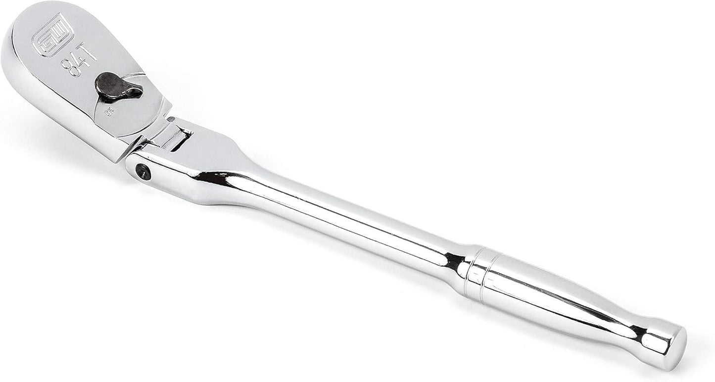 GEARWRENCH 1/4 Drive 84 Tooth Flex Head Teardrop Ratchet 7"
